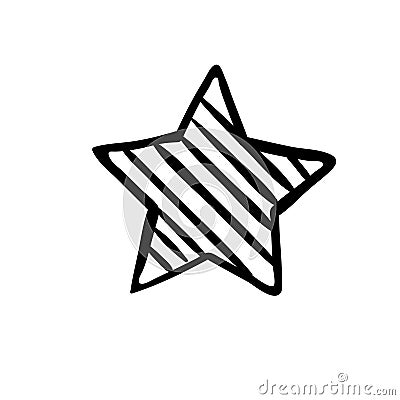 Star Icon vector. Rating symbol for web design - Vector Vector Illustration