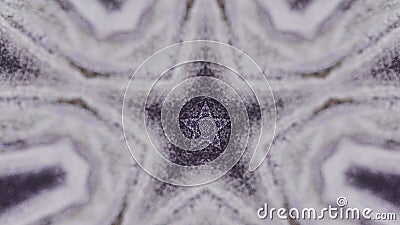 Star kaleidoscope graphic fractal ink snowflake Stock Photo