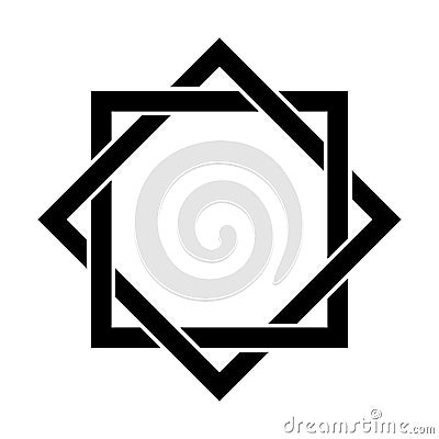 Star of Lakshmi symbol Stock Photo