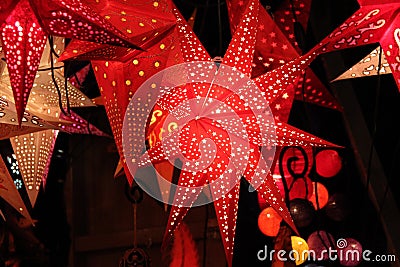 Star lanterns Stock Photo