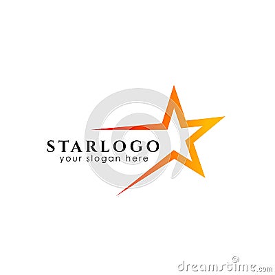 star logo design stock. star icon in gradient style Vector Illustration