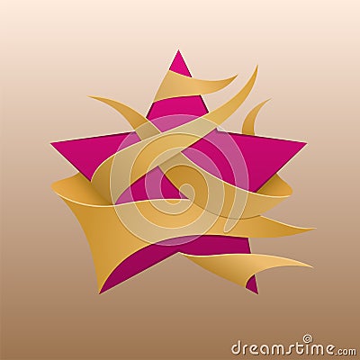 Star logo - emblem for online boutique. Vector illustration Vector Illustration