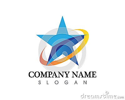 Star Logo Template and succes Vector Illustration