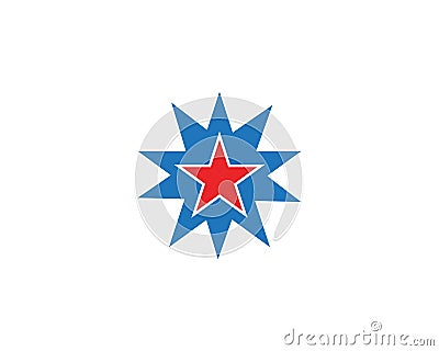 Star logo template vector icon illustration Vector Illustration