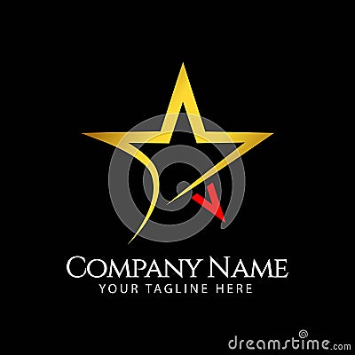 Star Company Logo Vector Template Design Illustration Vector Illustration