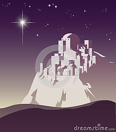 Star over Bethlehem Vector Illustration