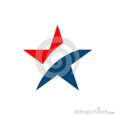 Star Patriotic Logo Vector Template Illustration Design. Vector EPS 10 Vector Illustration