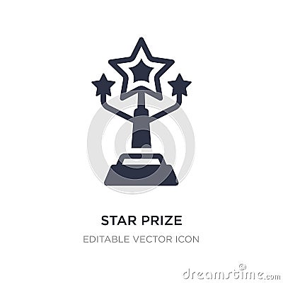 star prize icon on white background. Simple element illustration from Other concept Vector Illustration