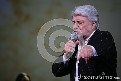 Star of Russian and Soviet music, popular music idol, honored man, millionaire, author, singer, composer Vyacheslav Dobrynin Editorial Stock Photo