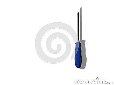 STar screwdriver, three-dimensional work Cartoon Illustration