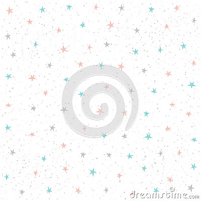 Star seamless pattern background. Vector Illustration