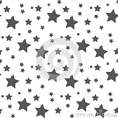 Star seamless pattern. Cute kids star seamless pattern. Seamless patter with stars. Star background. Babies fashion Vector Illustration