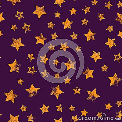 Star Seamless Pattern Vector Illustration