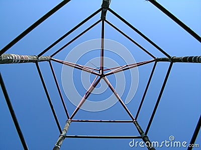 Star shaped structure Stock Photo