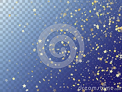 Star shining gold gradient sparkles on transparent background Stock Photo