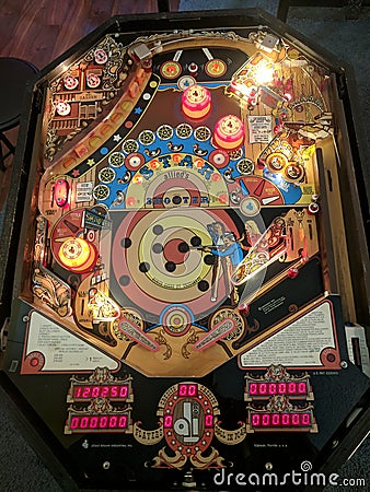 Star Shooter Pinball game by Allied Leisure Editorial Stock Photo