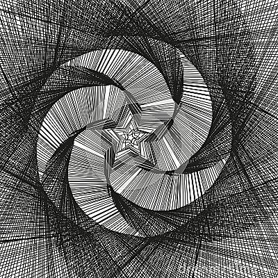 Star swirl pattern. Abstract line form. Vector radial structure. Geometric spiral shape. Vector Illustration