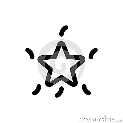 Star symbol news new year Icon, Logo, Vector Stock Photo