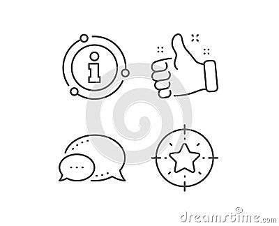 Star target line icon. Star rating sign. Best rank. Vector Vector Illustration