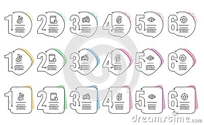 Star target, Tablet pc and Car leasing icons set. Chemistry lab, Quiz test and Hypoallergenic tested signs. Vector Vector Illustration