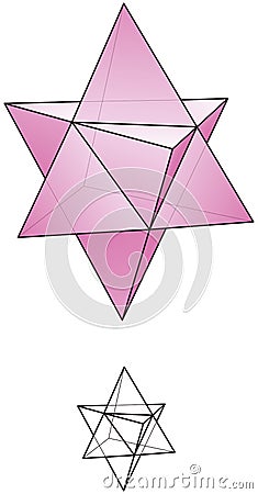 Star Tetrahedron - Merkaba Vector Illustration