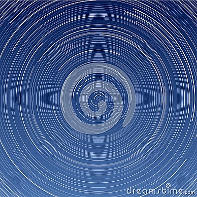 Star Trails Vector Illustration