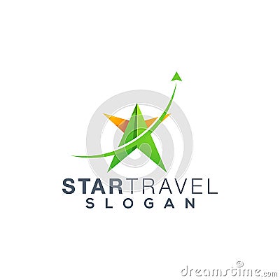 Star travel logo design ,vector,illustration ready to use Cartoon Illustration