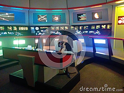 Star Trek Enterprise bridge from the original series Editorial Stock Photo