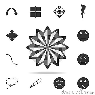 star twelve icon. Detailed set of web icons and signs. Premium graphic design. One of the collection icons for websites, web desig Stock Photo