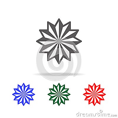 star twelve icon. Elements in multi colored icons for mobile concept and web apps. Icons for website design and development, app d Stock Photo