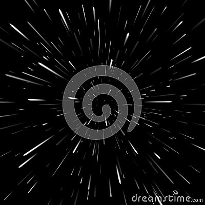 Star Warp abstract background Vector Illustration