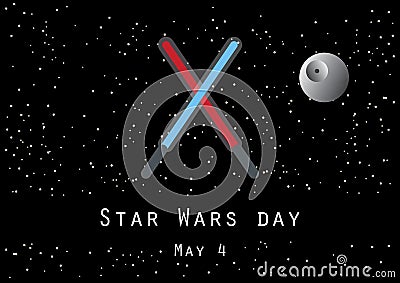 Star Wars Day vector Vector Illustration