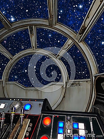 Star Wars Galaxy Edge Disneyland Space Ship Editorial Stock Photo
