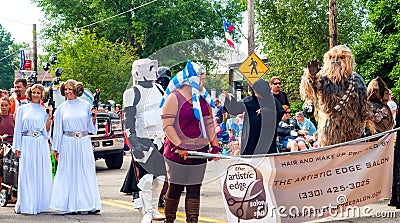 Star Wars marchers Editorial Stock Photo