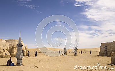 Star wars - old movie decoration Editorial Stock Photo