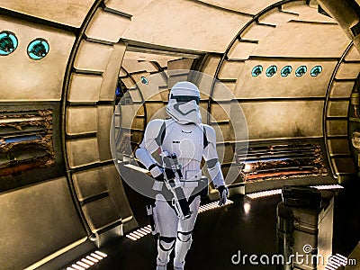 Star wars Storm Trooper Disneyland Editorial Stock Photo