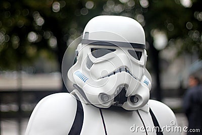 Star wars trooper: cosplay festival in Moscow Editorial Stock Photo