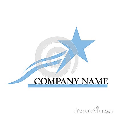 Star with waves icon. Star logo for company vector eps10 Vector Illustration