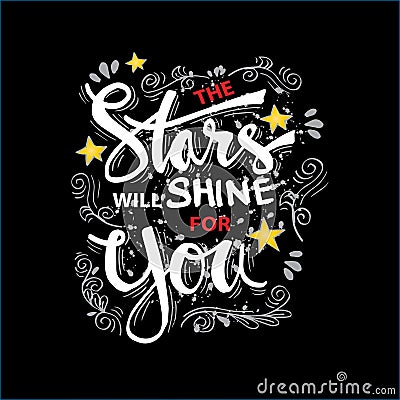 The star will shine for you Vector Illustration