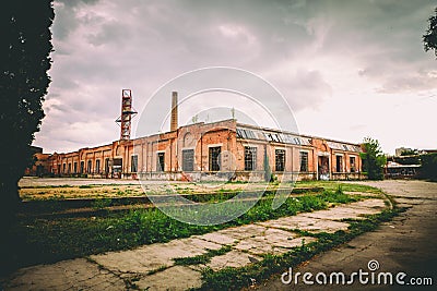Stara Livnica, old factory Knezev Arsenal in Kragujevac, Serbia. Wonderful building. Stock Photo