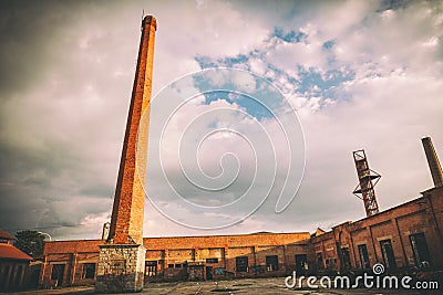 Stara Livnica, old factory Knezev Arsenal in Kragujevac, Serbia. Wonderful building. Stock Photo