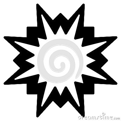 Starburst icon symbol design element Vector Illustration