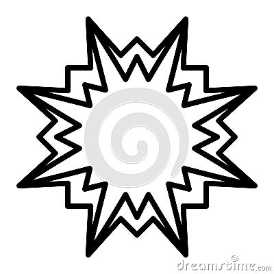 Starburst icon symbol design element Vector Illustration