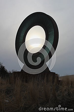 Stargate with the Sun Shinning through the Middle Stock Photo