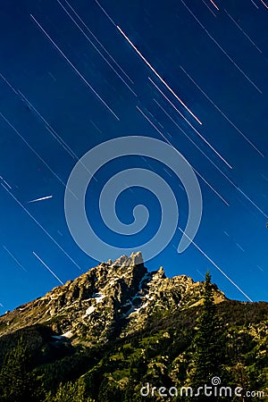 Stargazing in National Parks Stock Photo