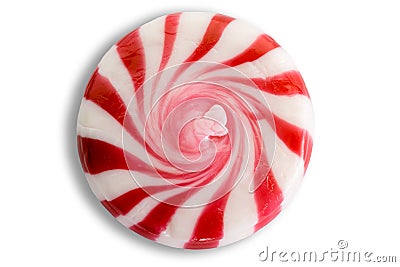 Starlight peppermint candy with spiral pattern Stock Photo