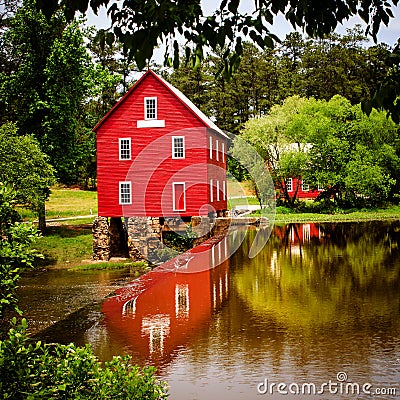 Starrs Mill, a historic landmark near Atlanta Stock Photo