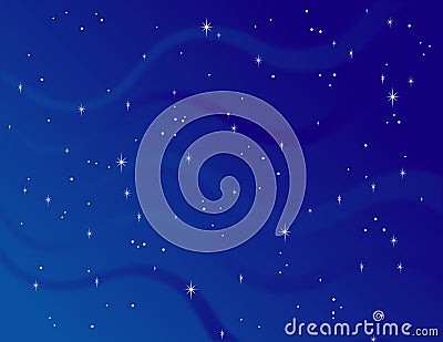 Starry Background Vector Illustration