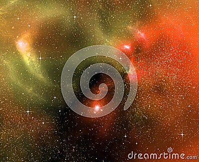 Starry background of deep outer space Stock Photo