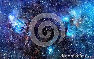 Starry background of deep outer space Stock Photo